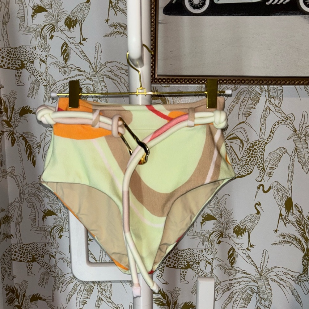 Designer High-Waisted Bikini Bottoms.
